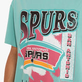 San Antonio Spurs Brush Off Tee - Faded Aqua