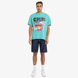 San Antonio Spurs Brush Off Tee - Faded Aqua