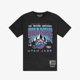 Utah Jazz 1997 Western Conference Champs Vintage Tee - Faded Black