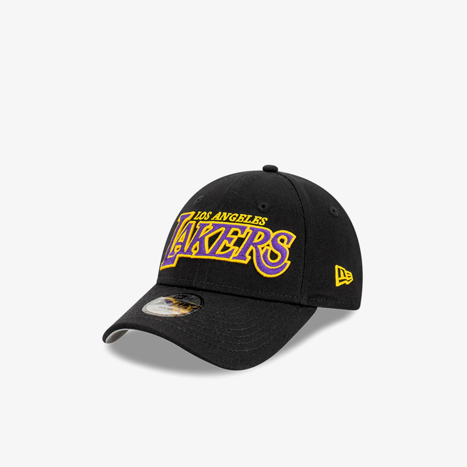 Los Angeles Lakers 9Forty Wordmark Youth Strapback – Throwback