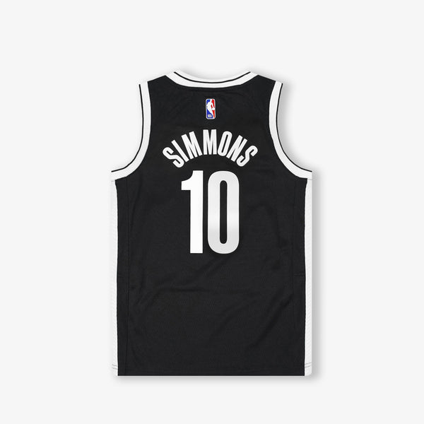 Ben Simmons Brooklyn Nets Icon Edition Youth Swingman Jersey Black Throwback