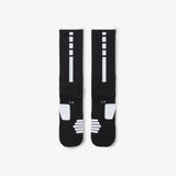 Elite Basketball Crew Socks - Black/White