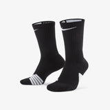 Elite Basketball Crew Socks - Black/White