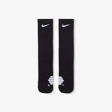 Elite Basketball Crew Socks - Black/White