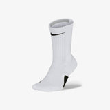 Elite Basketball Crew Socks - White/Black