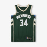 Giannis Antetokounmpo Milwaukee Bucks Icon Edition Swingman Jersey - Green