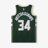 Giannis Antetokounmpo Milwaukee Bucks Icon Edition Swingman Jersey - Green