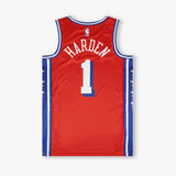 James Harden Philadelphia 76ers Statement Edition Swingman Jersey - Red