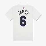 LeBron James Los Angeles Lakers City Edition NBA Name & Number T-Shirt - White