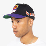 Phoenix Suns Swirl Classic Redline Snapback - Black