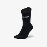 Throwback Cushion Crew Socks - Black/White