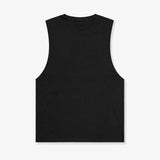 Wordmark Script Tank - Coal