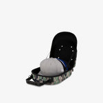 Cap Carrier 6 Pack - Woodland Camo - Open with caps inside