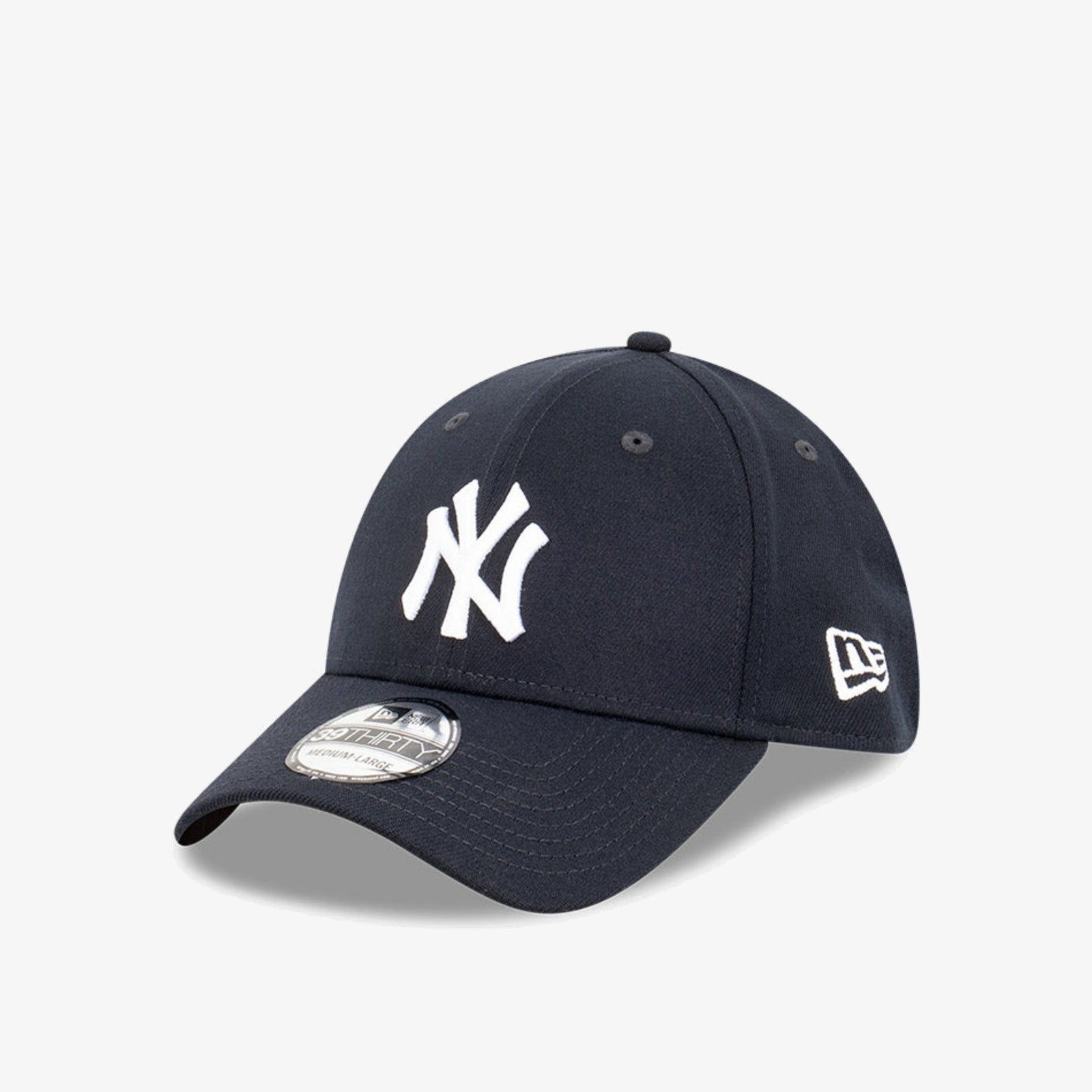 New York Yankees 39Thirty Stretch Fit - Navy - Three-quarter left