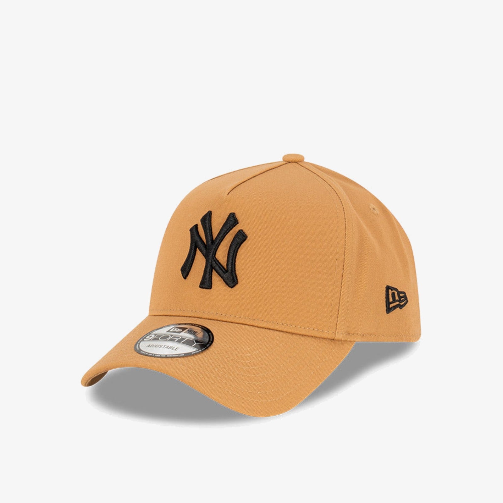 New York Yankees 9Forty A-Frame Snapback - Wheat/Black - Three-quarter left