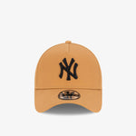 New York Yankees 9Forty A-Frame Snapback - Wheat/Black - Front