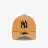 New York Yankees 9Forty A-Frame Snapback - Wheat/Black - Front