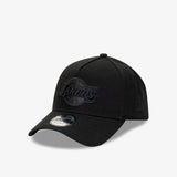 Los Angeles Lakers 9Forty A-Frame Snapback - Black on Black - Three-quarter left