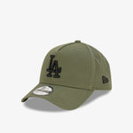 Los Angeles Dodgers 9Forty A-Frame Snapback - Olive/Black - Three-quarter left