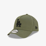 Los Angeles Dodgers 9Forty A-Frame Snapback - Olive/Black - Three-quarter left
