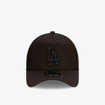 Los Angeles Dodgers 9Forty A-Frame Snapback - Black on Black - Front