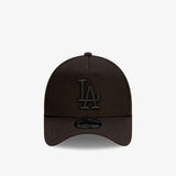 Los Angeles Dodgers 9Forty A-Frame Snapback - Black on Black - Front