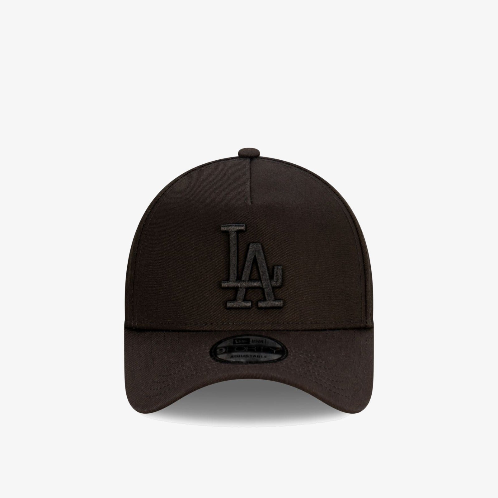 Los Angeles Dodgers 9Forty A-Frame Snapback - Black on Black - Front