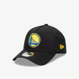 Golden State Warriors 9Forty A-Frame Snapback - Black - Three-quarter left
