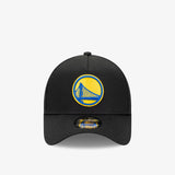Golden State Warriors 9Forty A-Frame Snapback - Black - Front