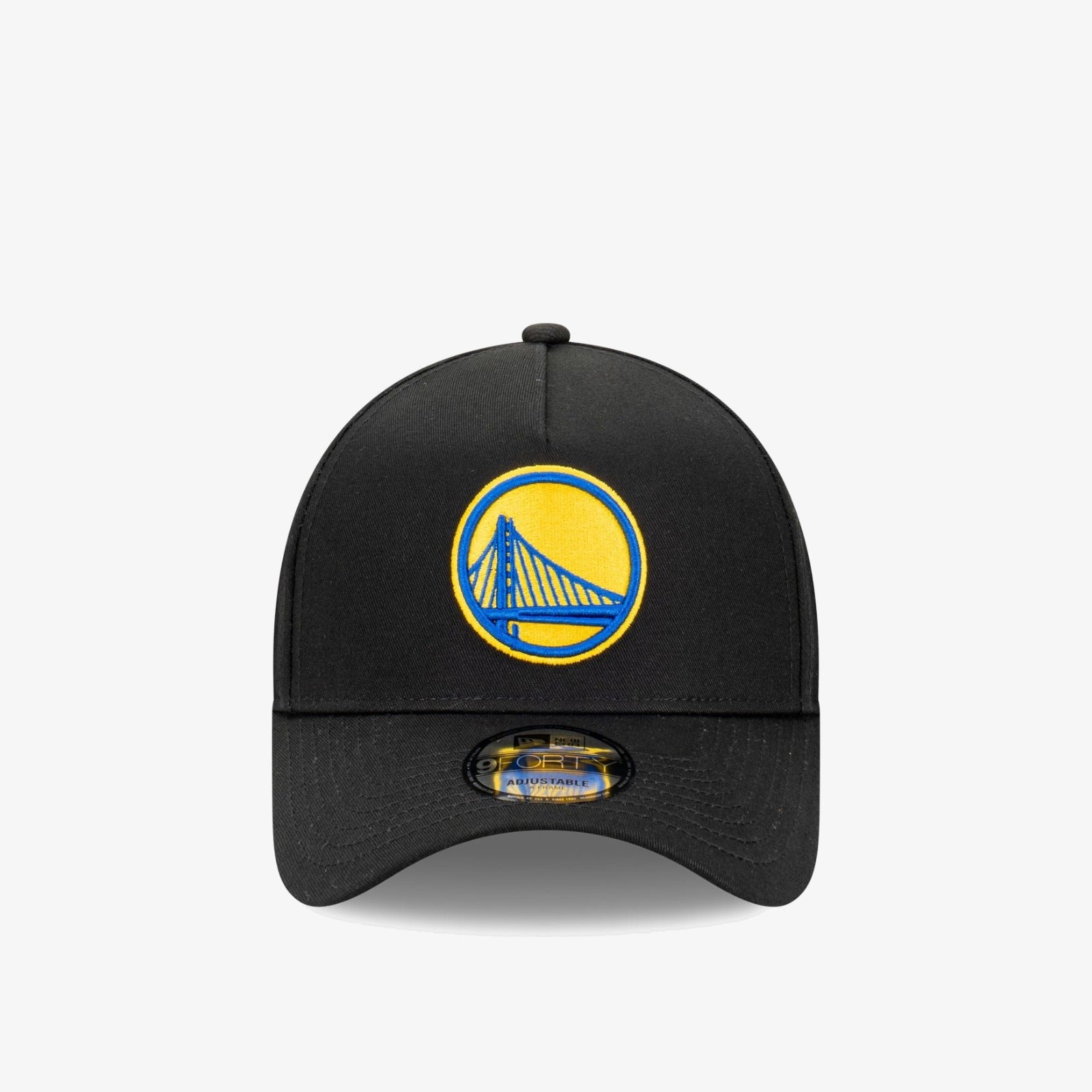 Golden State Warriors 9Forty A-Frame Snapback - Black - Front