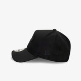 Chicago Bulls 9Forty A-Frame Snapback - Black on Black - Left side