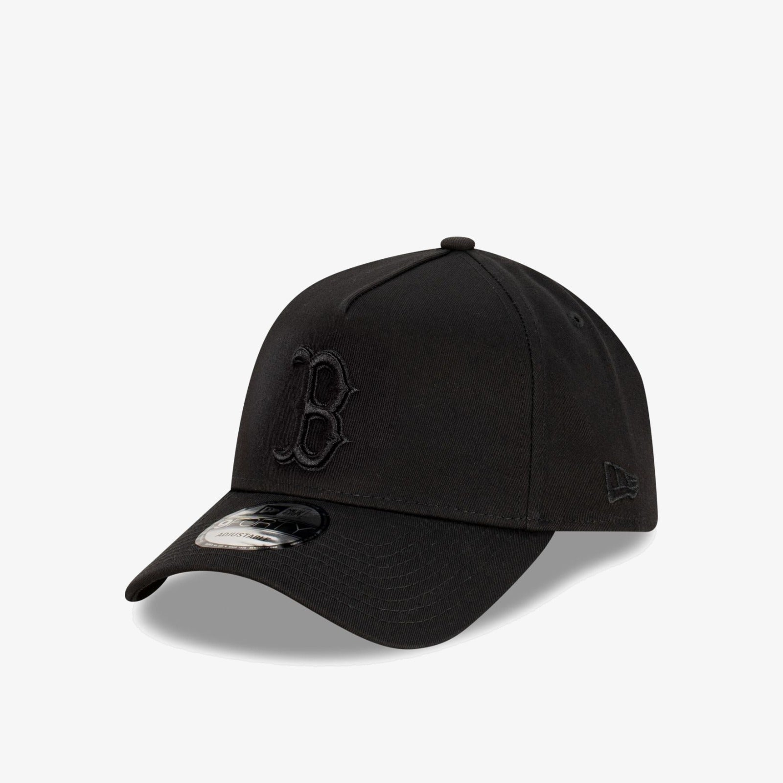 Boston Red Sox 9Forty A-Frame Snapback - Black on Black - Three-quarter left