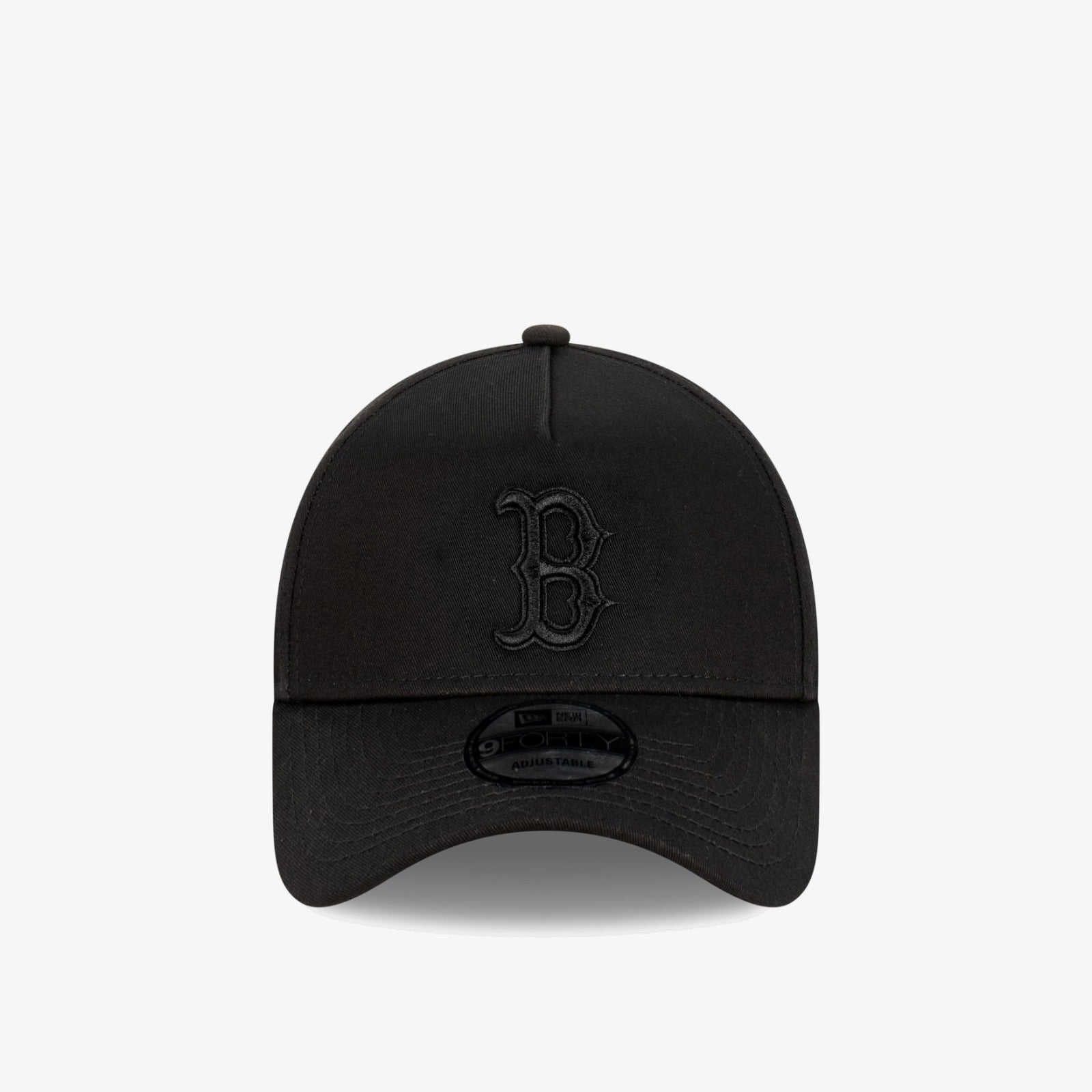 Boston Red Sox 9Forty A-Frame Snapback - Black on Black - Front