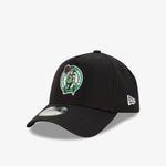 Boston Celtics 9Forty A-Frame Snapback - Black - Three-quarter left