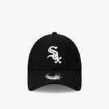 Chicago White Sox 9Forty Casual Strapback - Black/White - Front