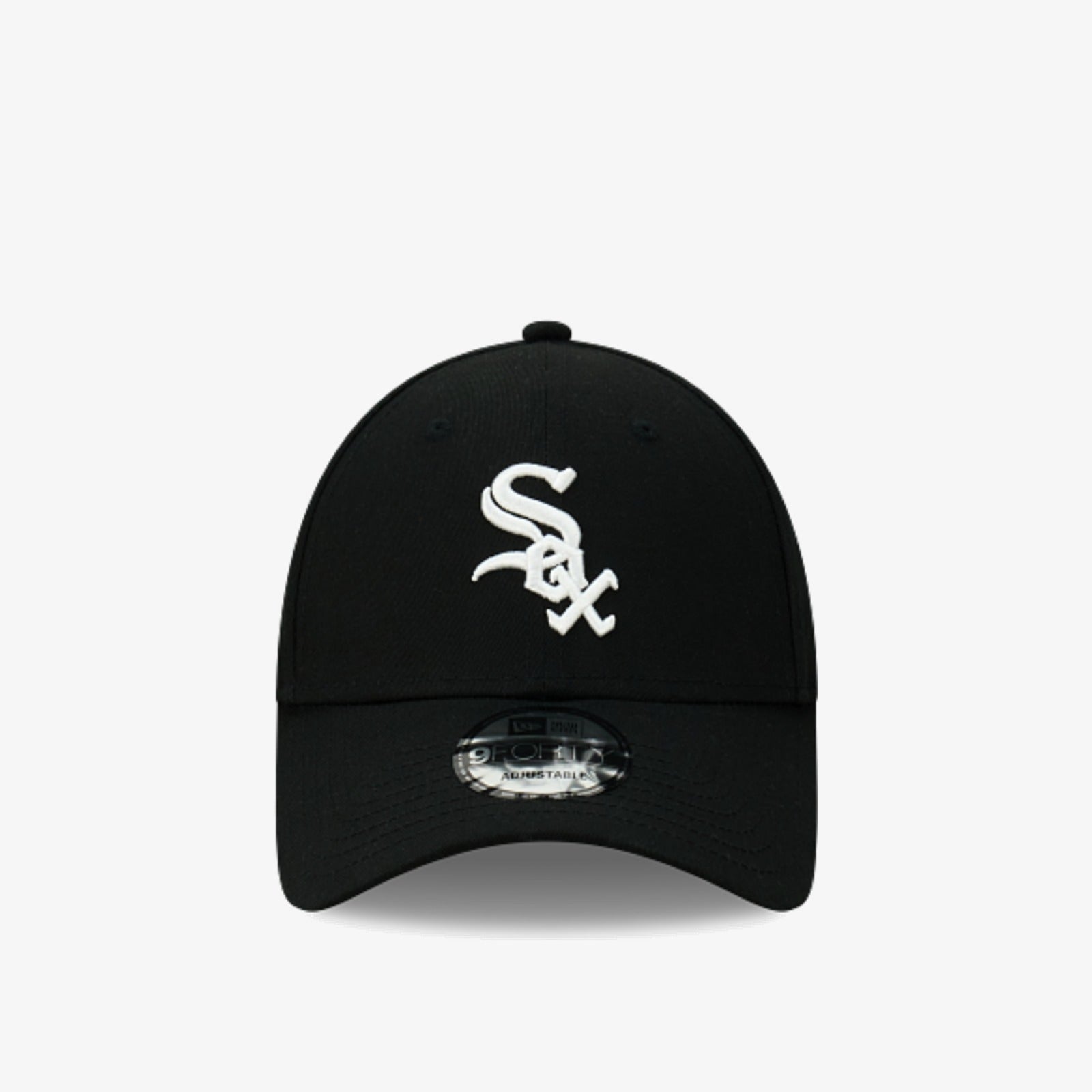 Chicago White Sox 9Forty Casual Strapback - Black/White - Front