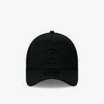 Golden State Warriors 9Forty A-Frame Snapback - Black on Black - Front