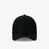 Golden State Warriors 9Forty A-Frame Snapback - Black on Black - Front