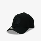 Boston Celtics 9Forty A-Frame Snapback - Black on Black - Three-quarter left