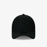Boston Celtics 9Forty A-Frame Snapback - Black on Black - Front
