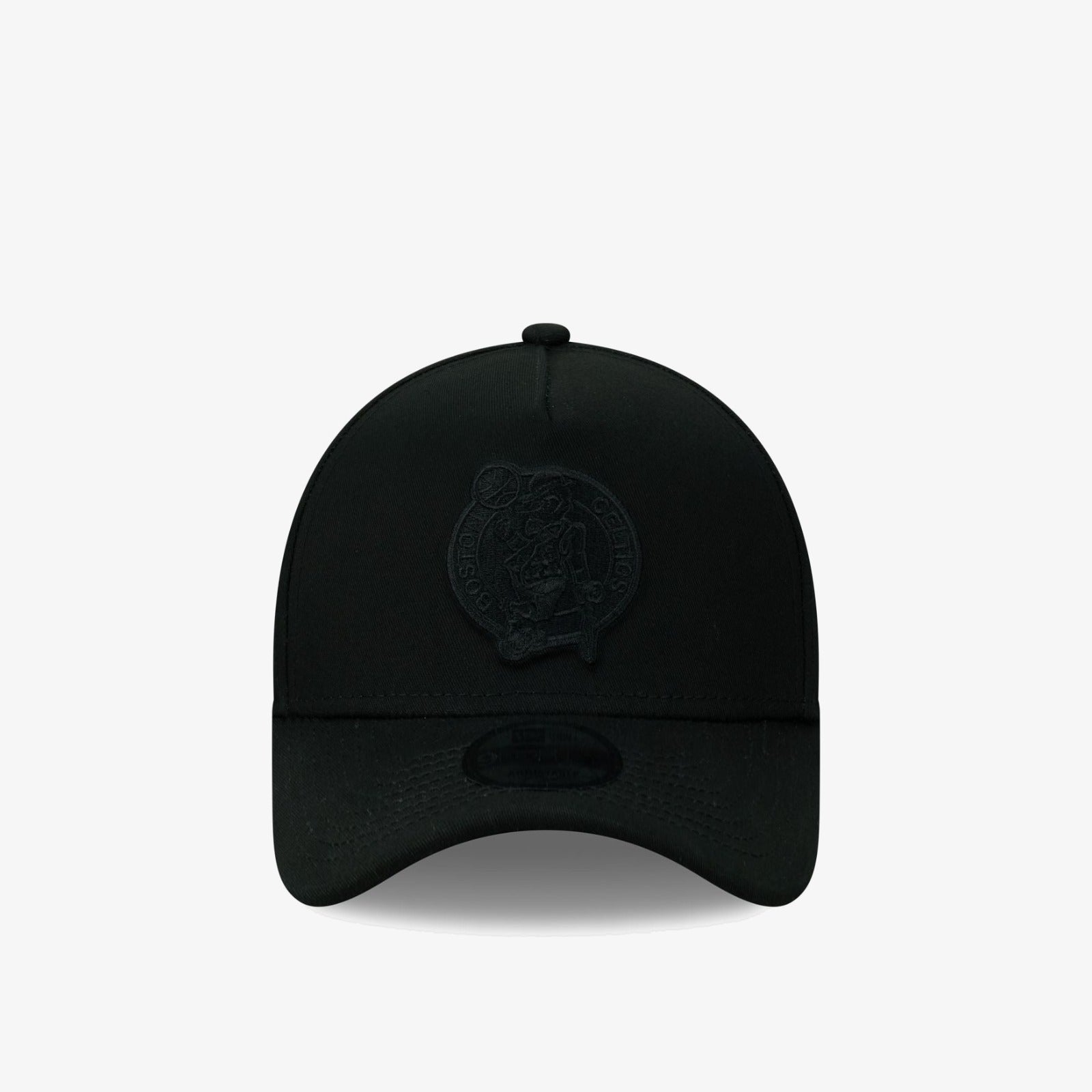 Boston Celtics 9Forty A-Frame Snapback - Black on Black - Front