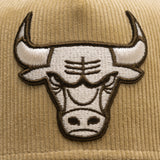 Chicago Bulls 9Forty Camel Cord A-Frame Snapback - Beige