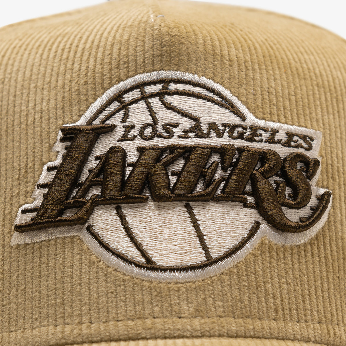 Los Angeles Lakers 9Forty Camel Cord A-Frame Snapback - Beige
