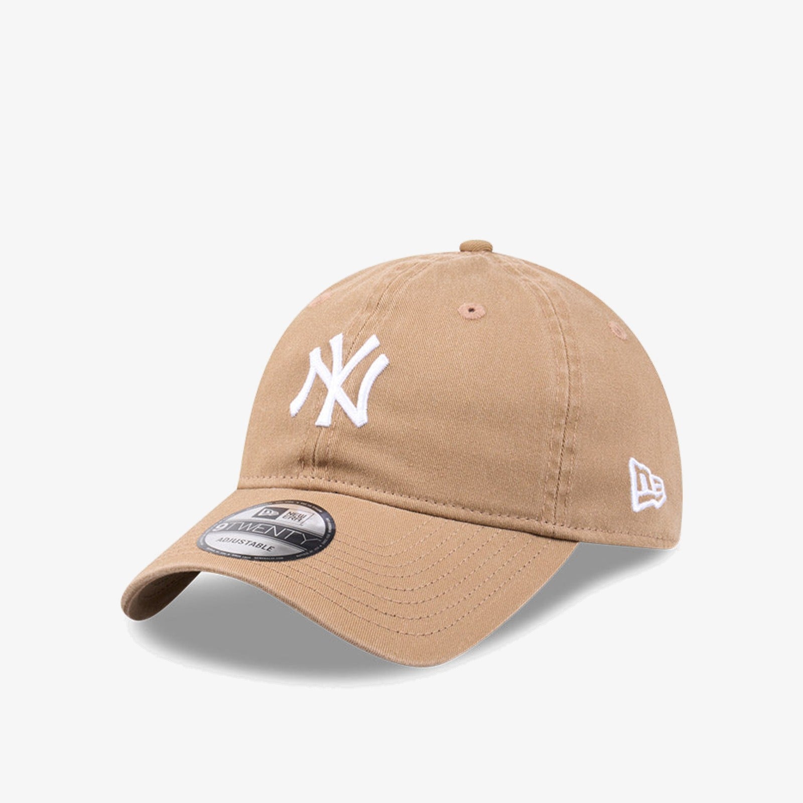 New York Yankees 9Twenty Midi Strapback - Khaki/White - Three-quarter left