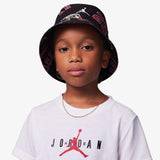 Icons AOP Kids Bucket Hat - Black