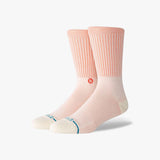 Icon Pop Crew Socks - Coral