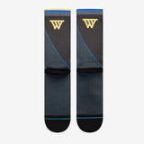 Golden State Warriors Statement Edition NBA Crew Socks - Black