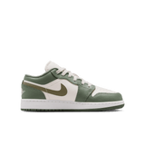 Air Jordan 1 Low (GS) - Green/White/Olive