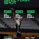 Aus Elite Combine - U20 Men & Women - Friday 9 October 2026