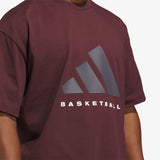 Basketball Logo T-Shirt - Burgundy